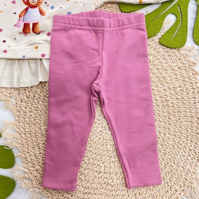 Conj. Casaco Ursinha Fofinha e Calça Legging - Areia e Uva